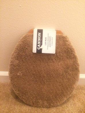 Brown Toilet Rug Cover