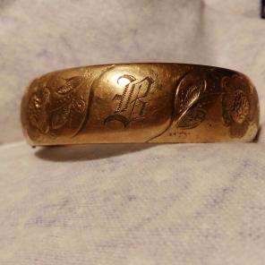 Rare Antique S.B.&L Co. Bangle Bracelet