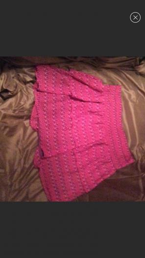 Old Navy Ruffled Fuchsia Skirt