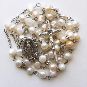 Freshwater Potato Pearl Rosary