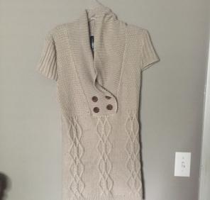Massini Beige Sweater Tunic