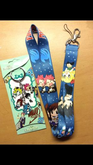 Fairy Tail Anime Lanyard & Keychain! NEW