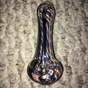 FREE SHIP! Small Red, Black & Blue Bowl