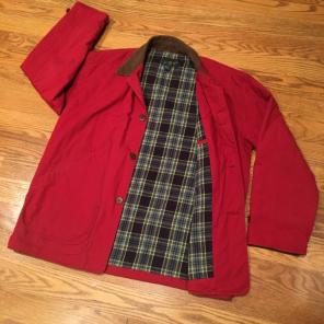 Vintage J Crew Fleece Lines Jacket Sz XL