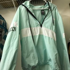mint green VS PINK anorak/windbreaker
