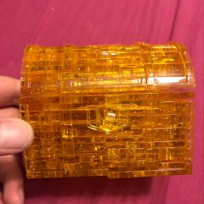 Completed Golden 3D Puzzle Chest