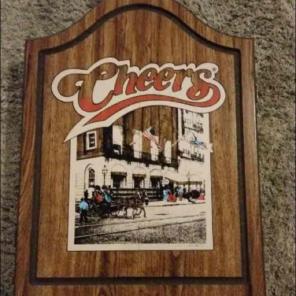 Vintage CHEERS Dartboard Cabinet