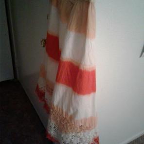 Orange and white Michael Kors skirt