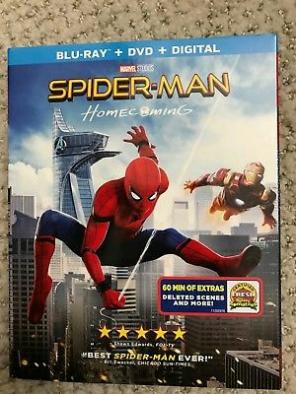 Spiderman (homecoming) blue ray & dvd