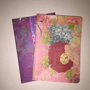 Hand decorated journal with lined paper