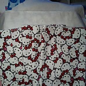 Hello kitty print handmade Burpcloth