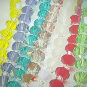 7 crystal bead strands preciosa