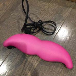 Lyft pink mustache