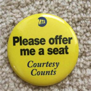 New Button Metro New York City Subway