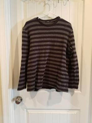 L striped alfani sweater