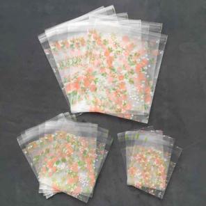 30 Frosted peach rose cello bags S M L