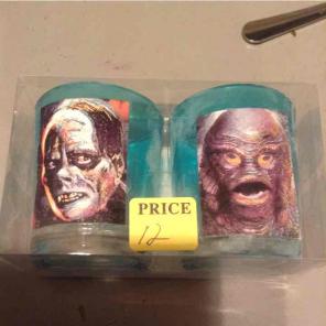 Monsters phantom and creature shot glass
