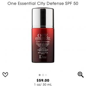 Dior City Defense Sunscreen