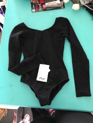 Black Long Sleeve Leotard
