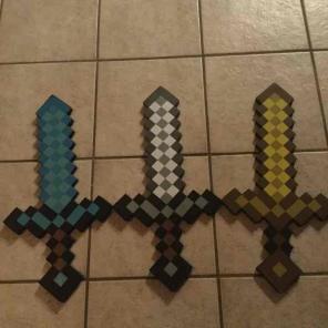 Minecraft foam swords