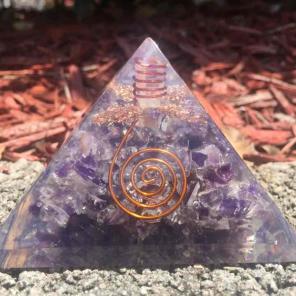 Amethyst Orgone Pyramid