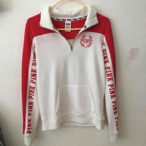 VS/PINK half zip up sweater