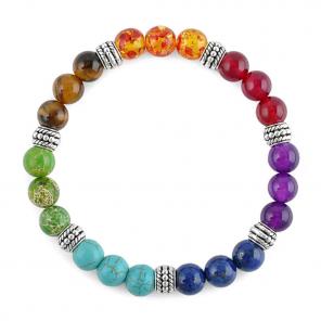 7 Color Gemstone Chakra Bracelet