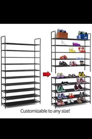 10 tier shoe rack organizer