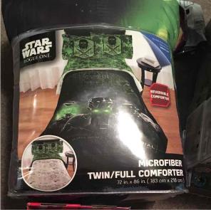 Star Wars rogue one reversible comforter