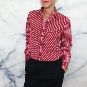 Talbots Ruffled Button Up Blouse