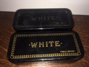 Antique White Sewing Machine Attachments