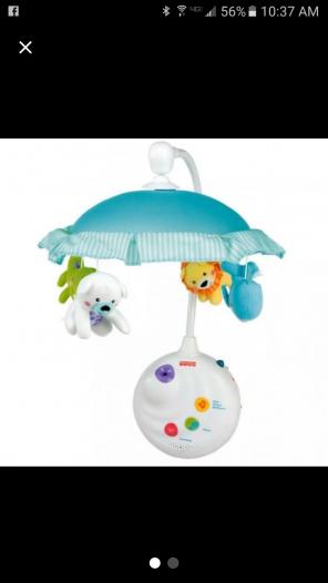 Fisher price crib mobile projection