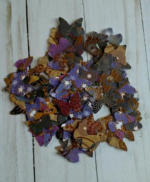 100 Punched Galaxy Theme Butterflies