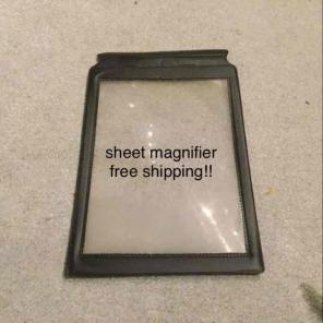 Sheet magnifier!