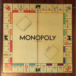 Antique Monopoly Board Game