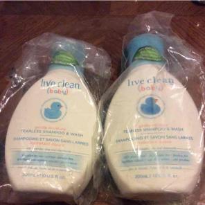 Live clean baby shampoo and wash