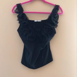 Papaya Black Tank Top