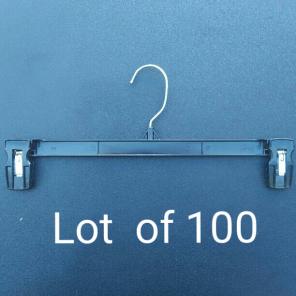 100 14" black - pants skirt hangers
