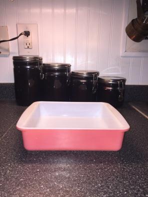 Pink Pyrex 222 Square 8 Inch Dish