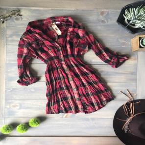 Red Plaid Tunic