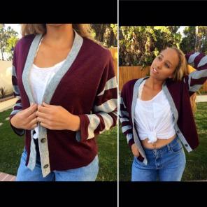 Vintage Preppy boyfriend Cardigan