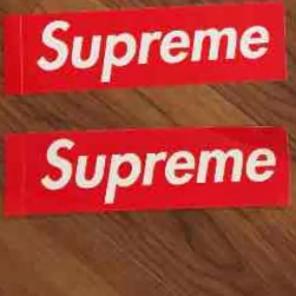 3 X Supreme Stickers