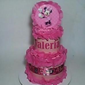 Custom Minnie diapercake
