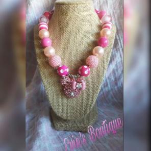MINNIE MOUSE BUBBLEGUM NECKLACE