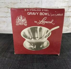 Leonard Stainless Steel Gravy Bowl/Ladle