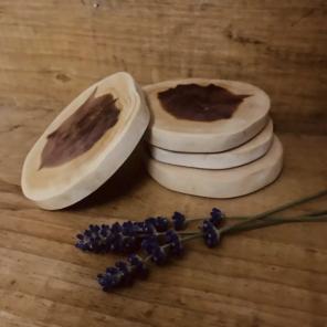Cedar Wood Natural Table Coasters