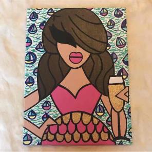 Sorority canvas - twiggy