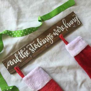 Handmade stocking holder