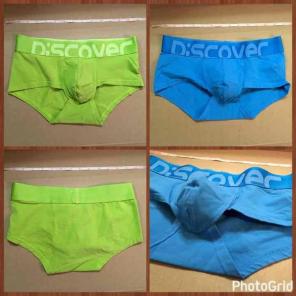 2x Discover Boxer briefs green Blue M