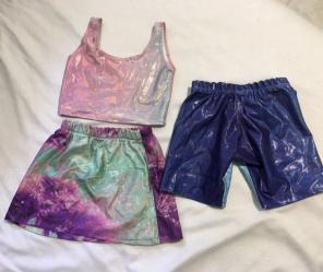 Unicorn Spandex set 2T FREE SHIP